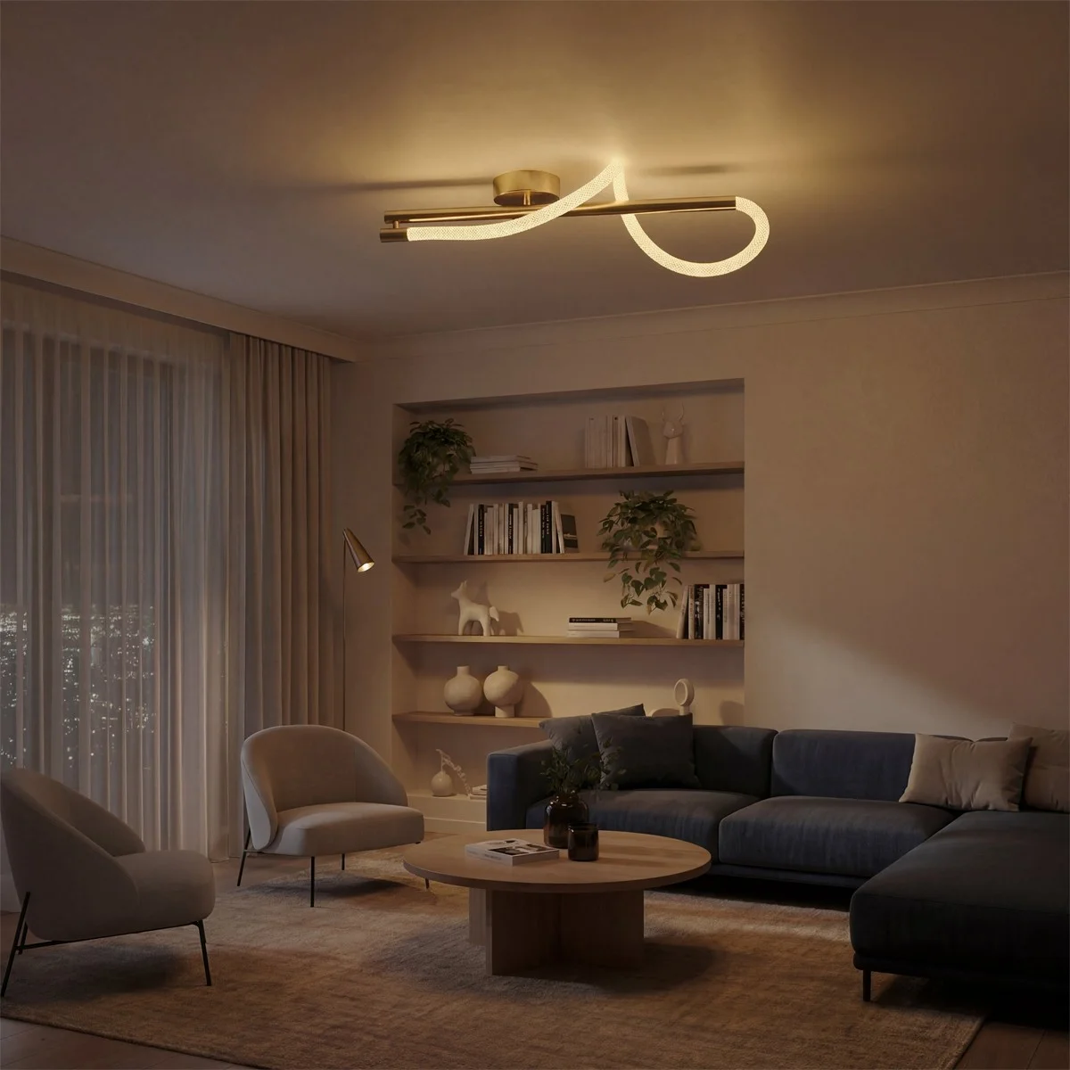 Φωτογραφία προϊόντος: Globostar kelvo® GLOW KLV-101-0168-V2 Φωτιστικό Οροφής LED 24W 2400lm 360° AC 220-240V IP20 Ρυθμιζόμενο Λευκό CCT με On/Off 2700K/4500K/6000K - Lumileds SMD Chip - Χρυσό Πλατίνα - Μ30 x Π15