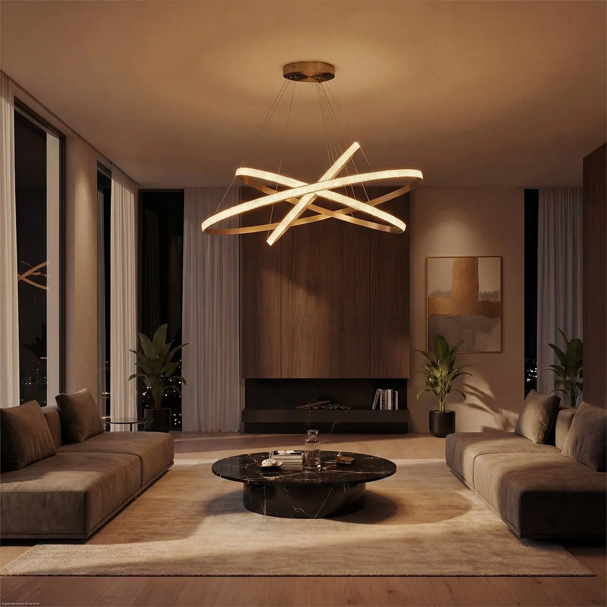Φωτογραφία προϊόντος: Globostar kelvo® DIAMOND KLV-101-0242-V2 Κρεμαστό Φωτιστικό Οροφής LED 150W 15000lm 180° AC 220-240V IP20 Ρυθμιζόμενο Λευκό CCT με Χειριστήριο από 2700K έως 6000K Dimmable - Lumileds SMD Chi