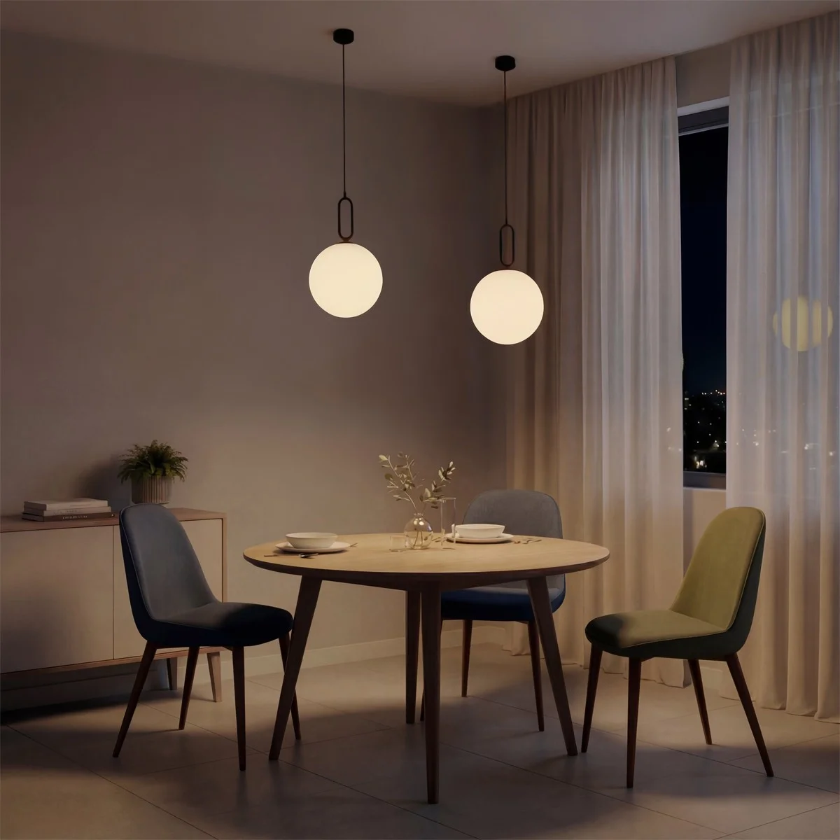 Φωτογραφία προϊόντος: Globostar kelvo® BELLISSIMO KLV-101-0374 Κρεμαστό Φωτιστικό Οροφής για Λάμπα με Ντουί E27 AC 220-240V IP20 - Μαύρο Ματ & Λευκό - Μ30 x Π30 x Υ52cm