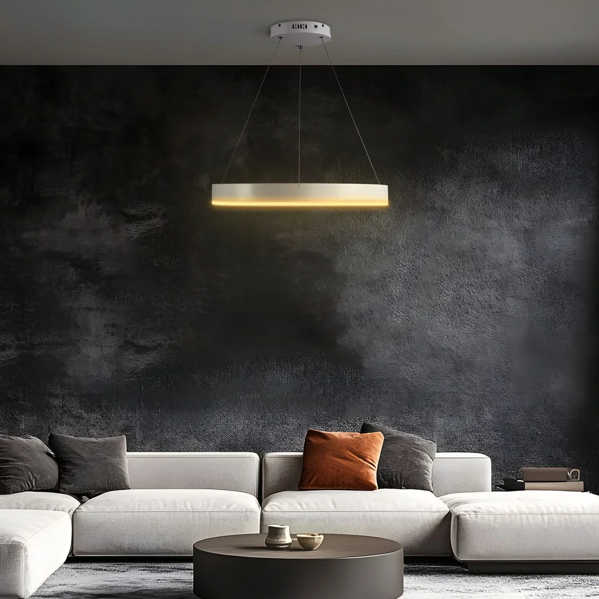 Φωτογραφία προϊόντος: Globostar kelvo® VENOM KLV-101-0188 Κρεμαστό Φωτιστικό Οροφής LED 45W 4500lm 120° AC 220-240V IP20 Ρυθμιζόμενο Λευκό CCT με Χειριστήριο από 2700K έως 6000K Dimmable - Lumileds SMD Chip - Λευ
