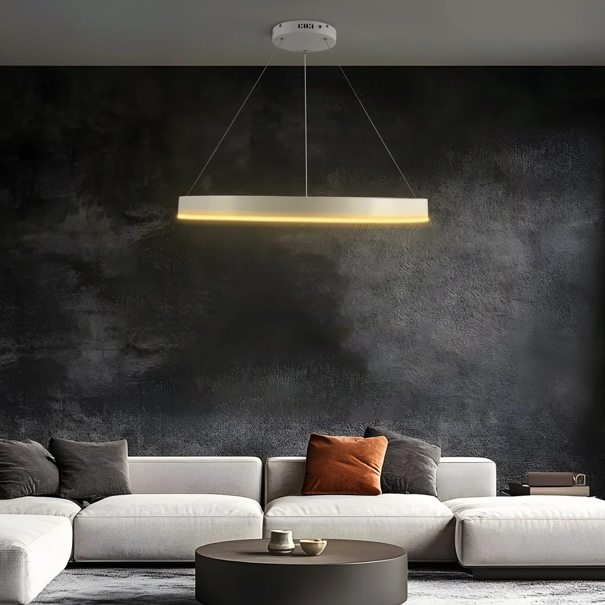 Φωτογραφία προϊόντος: Globostar kelvo® VENOM KLV-101-0191 Κρεμαστό Φωτιστικό Οροφής LED 67W 6700lm 120° AC 220-240V IP20 Ρυθμιζόμενο Λευκό CCT με Χειριστήριο από 2700K έως 6000K Dimmable - Lumileds SMD Chip - Λευ