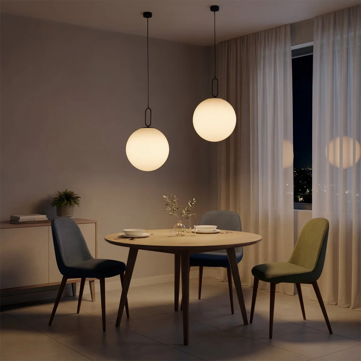 Φωτογραφία προϊόντος: Globostar kelvo® BELLISSIMO KLV-101-0375 Κρεμαστό Φωτιστικό Οροφής για Λάμπα με Ντουί E27 AC 220-240V IP20 - Μαύρο Ματ & Λευκό - Μ40 x Π40 x Υ62cm