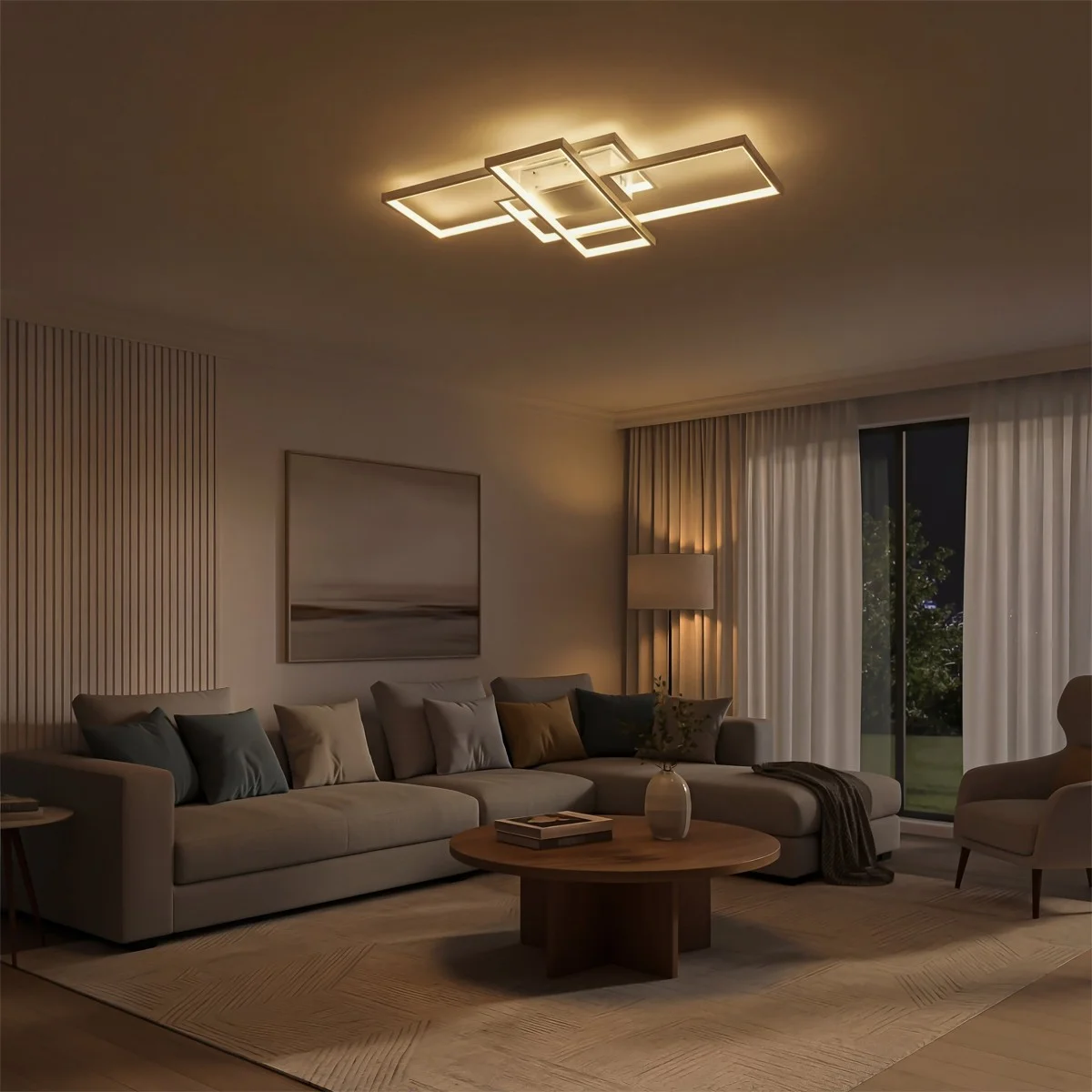 Φωτογραφία προϊόντος: Globostar kelvo® QUADRA KLV-101-0294 Φωτιστικό Οροφής LED 100W 10000lm 120° AC 220-240V IP20 Ρυθμιζόμενο Λευκό CCT με Χειριστήριο από 2700K έως 6000K Dimmable - Lumileds SMD Chip - Λευκό Ματ