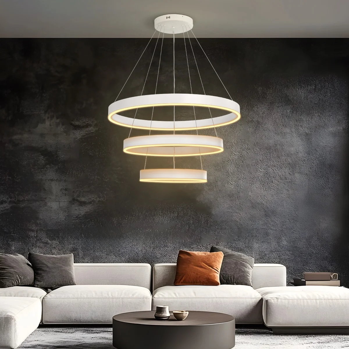 Φωτογραφία προϊόντος: Globostar kelvo® VENOM KLV-101-0200 Κρεμαστό Φωτιστικό Οροφής LED 120W 12000lm 120° AC 220-240V IP20 Ρυθμιζόμενο Λευκό CCT με Χειριστήριο από 2700K έως 6000K Dimmable - Lumileds SMD Chip - Λ