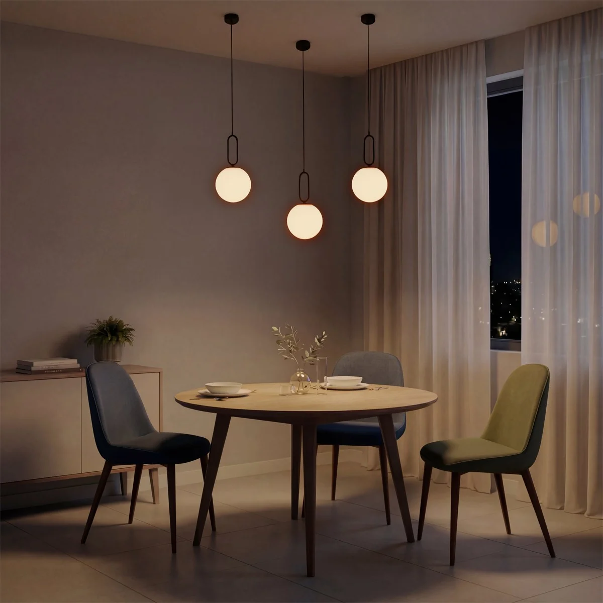 Φωτογραφία προϊόντος: Globostar kelvo® BELLISSIMO KLV-101-0373 Κρεμαστό Φωτιστικό Οροφής για Λάμπα με Ντουί E27 AC 220-240V IP20 - Μαύρο Ματ & Λευκό - Μ20 x Π20 x Υ42cm