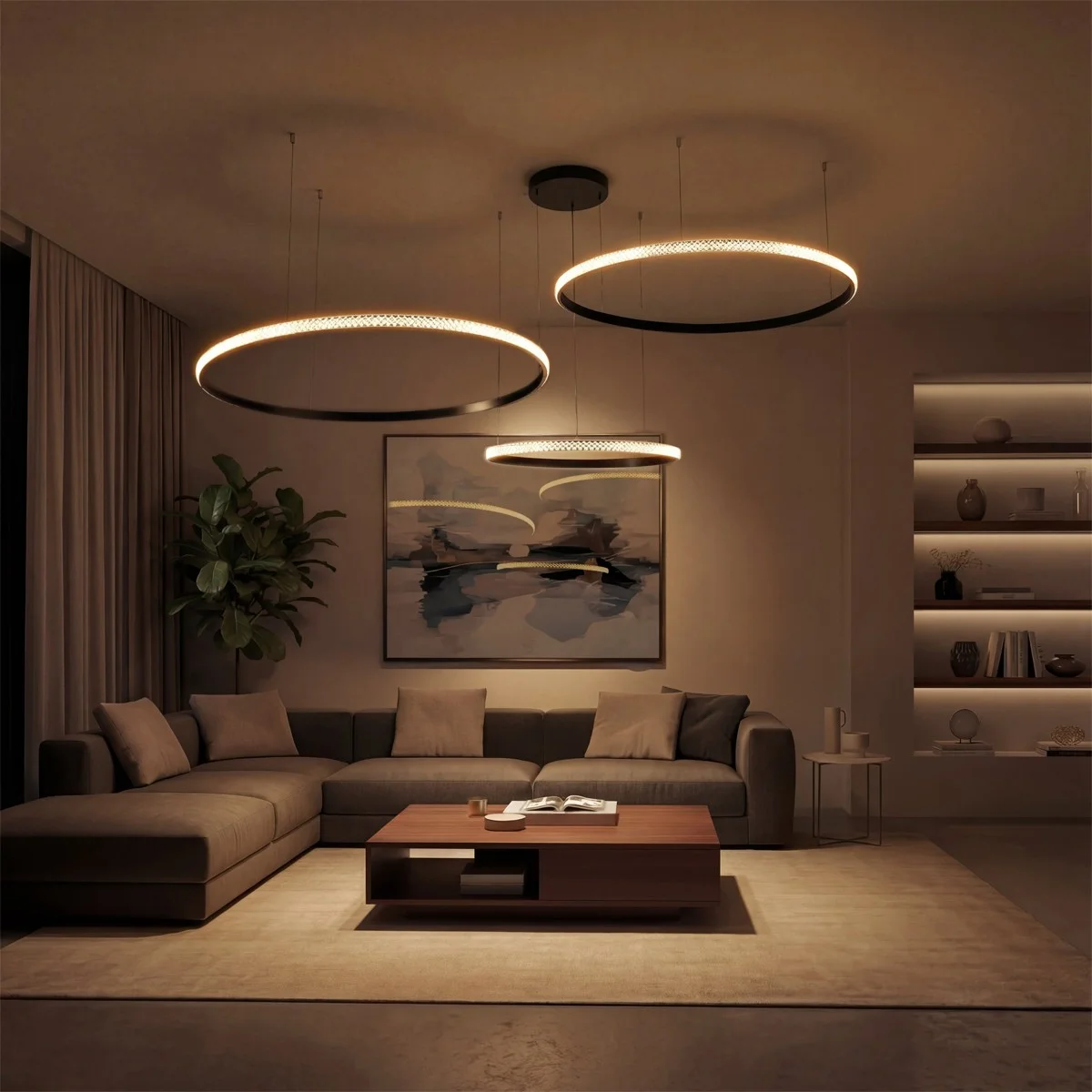 Φωτογραφία προϊόντος: Globostar kelvo® DIAMOND KLV-101-0245 Κρεμαστό Φωτιστικό Οροφής LED 150W 15000lm 180° AC 220-240V IP20 Ρυθμιζόμενο Λευκό CCT με Χειριστήριο από 2700K έως 6000K Dimmable - Lumileds SMD Chip -