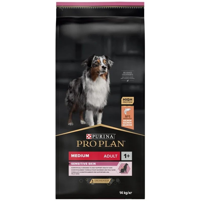 Φωτογραφία προϊόντος: Pro Plan Medium Adult Sensitive Skin OPTIDERMA με σολομό 14KG