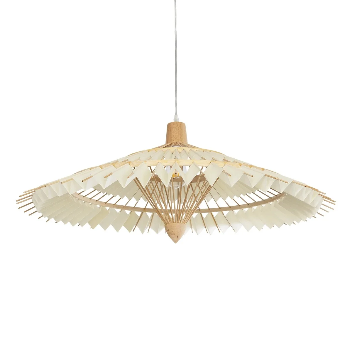 Φωτογραφία προϊόντος: GLOBOSTAR® VENTALIA 999-0066 Boho Κρεμαστό Φωτιστικό Οροφής με Ντουί 1 x E27 AC 220-240V IP20 - Μπεζ - Μ83 x Π83 x Υ36cm