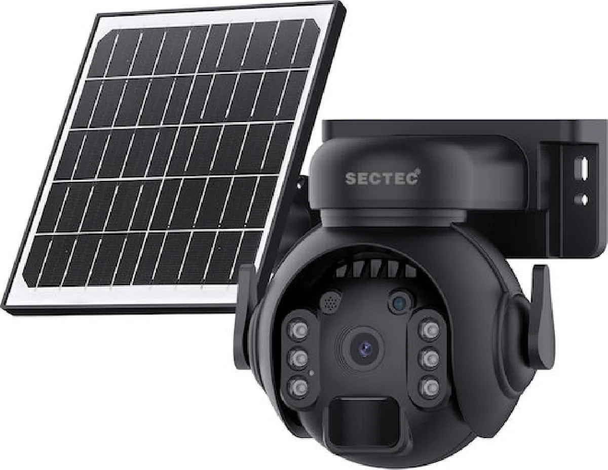 Φωτογραφία προϊόντος: SECTEC smart ηλιακή κάμερα ST-515C-3M-4G-BK, 3MP, 4G, SD, PTZ (σε 3 άτοκες ή 4 εώς 36 δόσεις)