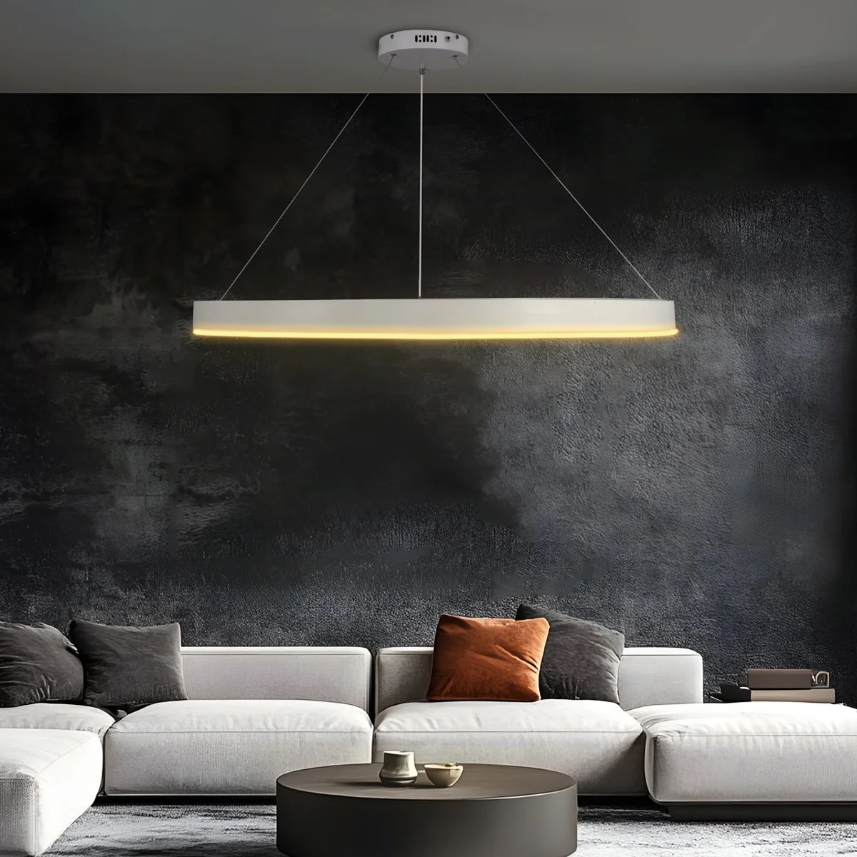 Φωτογραφία προϊόντος: Globostar kelvo® VENOM KLV-101-0194 Κρεμαστό Φωτιστικό Οροφής LED 75W 7500lm 120° AC 220-240V IP20 Ρυθμιζόμενο Λευκό CCT με Χειριστήριο από 2700K έως 6000K Dimmable - Lumileds SMD Chip - Λευ