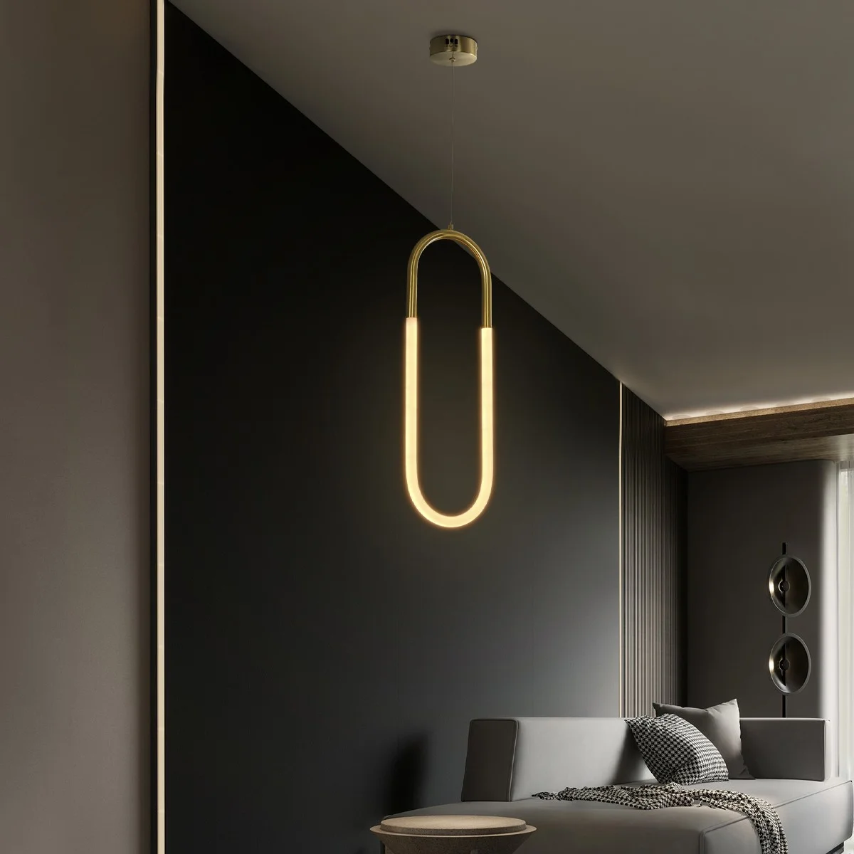 Φωτογραφία προϊόντος: Globostar kelvo® GLOW KLV-101-0176 Κρεμαστό Φωτιστικό Οροφής LED 18W 1800lm 360° AC 220-240V IP20 Ρυθμιζόμενο Λευκό CCT με On/Off 2700K/4500K/6000K - Lumileds SMD Chip - Χρυσό Πλατίνα - Μ20