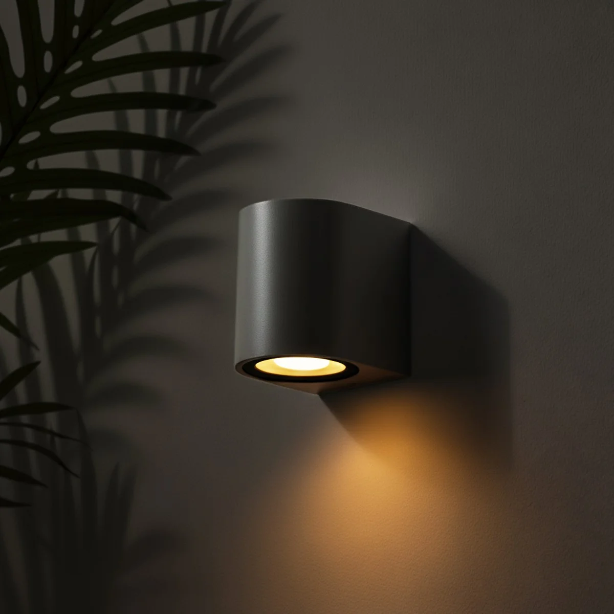 Φωτογραφία προϊόντος: Globostar kelvo® MURANO KLV-101-0013 Φωτιστικό Τοίχου / Απλίκα για Λάμπα MR16 με Ντουί GU10 AC 220-240V Αδιάβροχο IP65 - Γκρι Ανθρακί Ματ - Μ8 x Π8 x Υ7cm