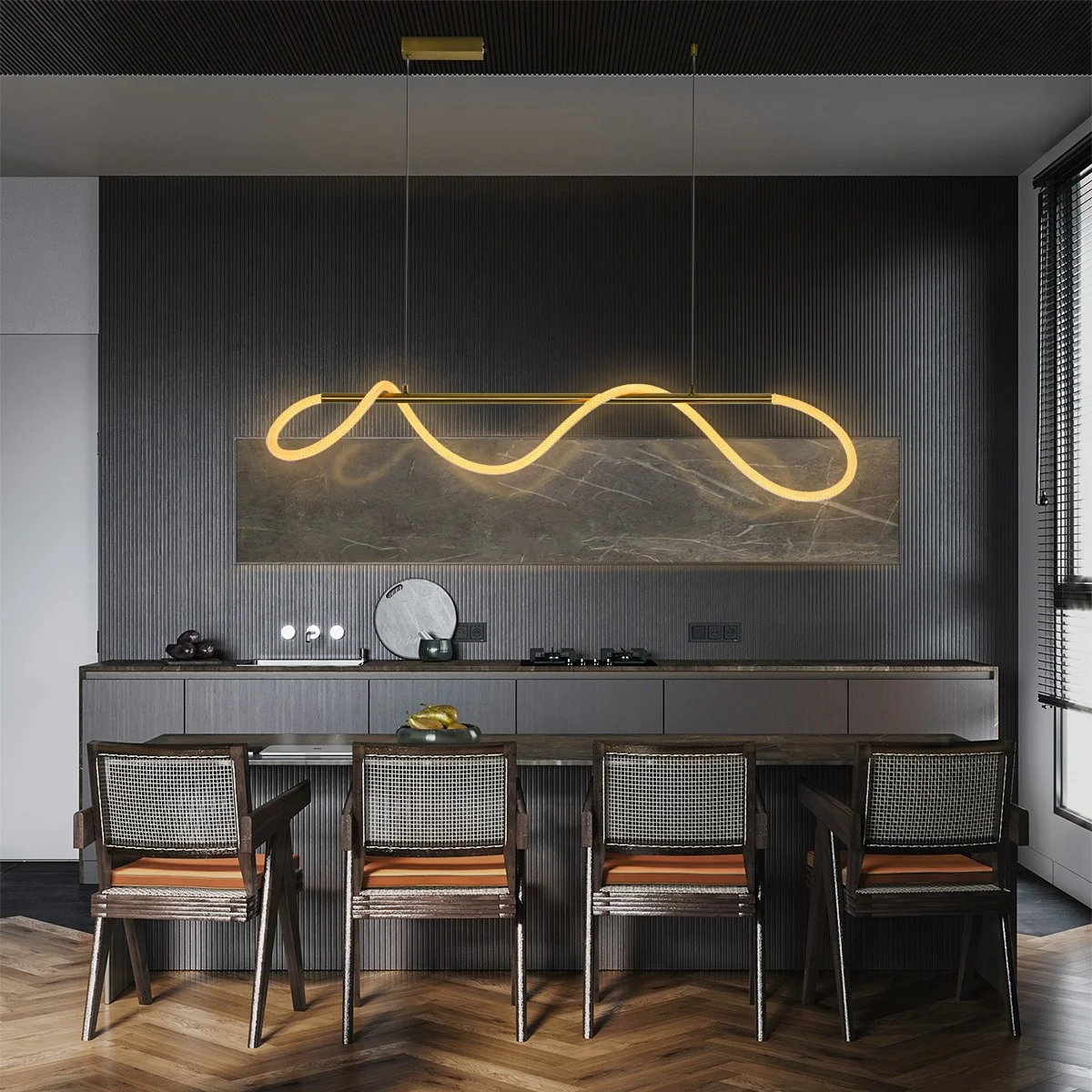Φωτογραφία προϊόντος: Globostar kelvo® GLOW KLV-101-0166 Κρεμαστό Φωτιστικό Οροφής LED 34W 3400lm 360° AC 220-240V IP20 Ρυθμιζόμενο Λευκό CCT με Χειριστήριο από 2700K έως 6000K Dimmable - Lumileds SMD Chip - Χρυσ