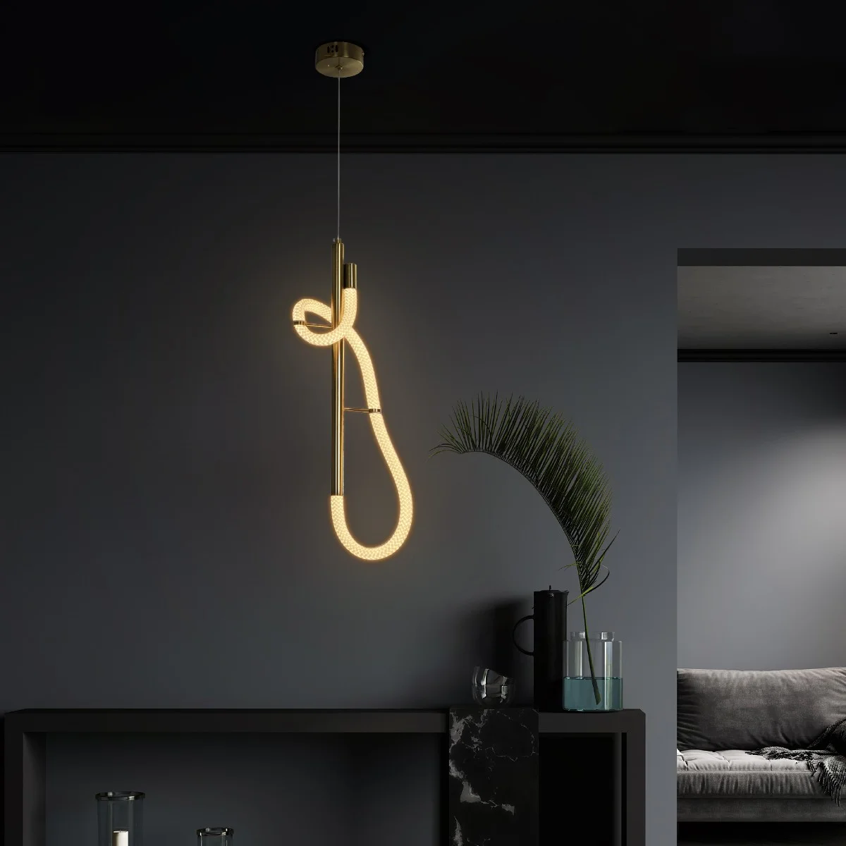 Φωτογραφία προϊόντος: Globostar kelvo® GLOW KLV-101-0159 Κρεμαστό Φωτιστικό Οροφής LED 24W 2400lm 360° AC 220-240V IP20 Ρυθμιζόμενο Λευκό CCT με On/Off 2700K/4500K/6000K - Lumileds SMD Chip - Χρυσό Πλατίνα - Μ24