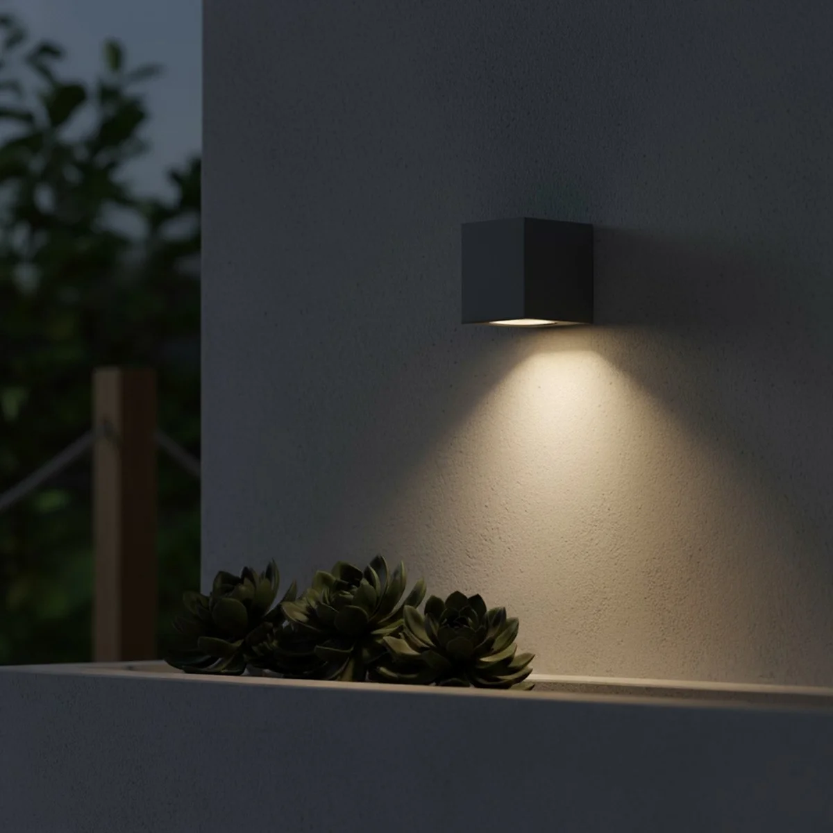 Φωτογραφία προϊόντος: Globostar kelvo® BURANO KLV-101-0019 Φωτιστικό Τοίχου / Απλίκα για Λάμπα MR16 με Ντουί GU10 AC 220-240V Αδιάβροχο IP65 - Γκρι Ανθρακί Ματ - Μ8 x Π8 x Υ7cm