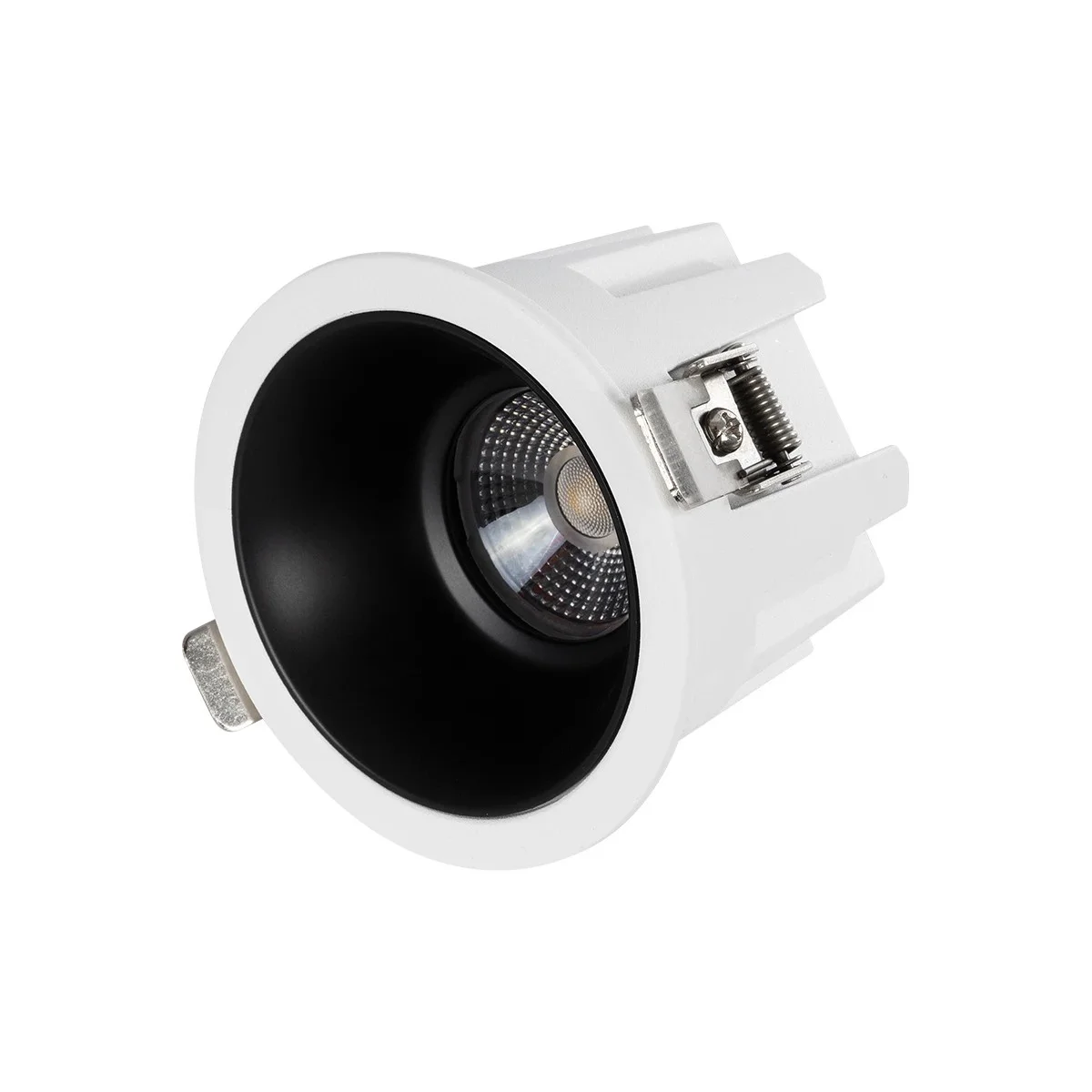 Φωτογραφία προϊόντος: GLOBOSTAR® DUSTY 60340 Χωνευτό Downlight Σποτ LED 12W 1380lm 45° AC 220-240V Αδιάβροχο IP65 Φυσικό Λευκό 4500K - Bridgelux COB Chip & TÜV SÜD Driver - Λευκό & Μαύρο Ματ - Μ8.5 x Π8