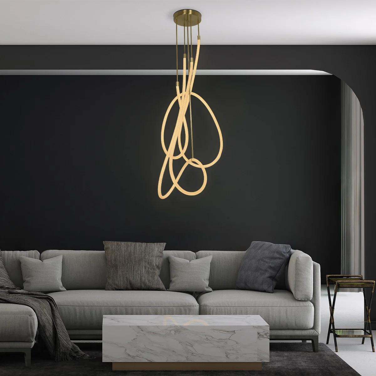 Φωτογραφία προϊόντος: Globostar kelvo® GLOW KLV-101-0154 Φωτιστικό Οροφής LED 85W 8500lm 360° AC 220-240V IP20 Ρυθμιζόμενο Λευκό CCT με Χειριστήριο από 2700K έως 6000K Dimmable - Lumileds SMD Chip - Χρυσό Πλατίνα