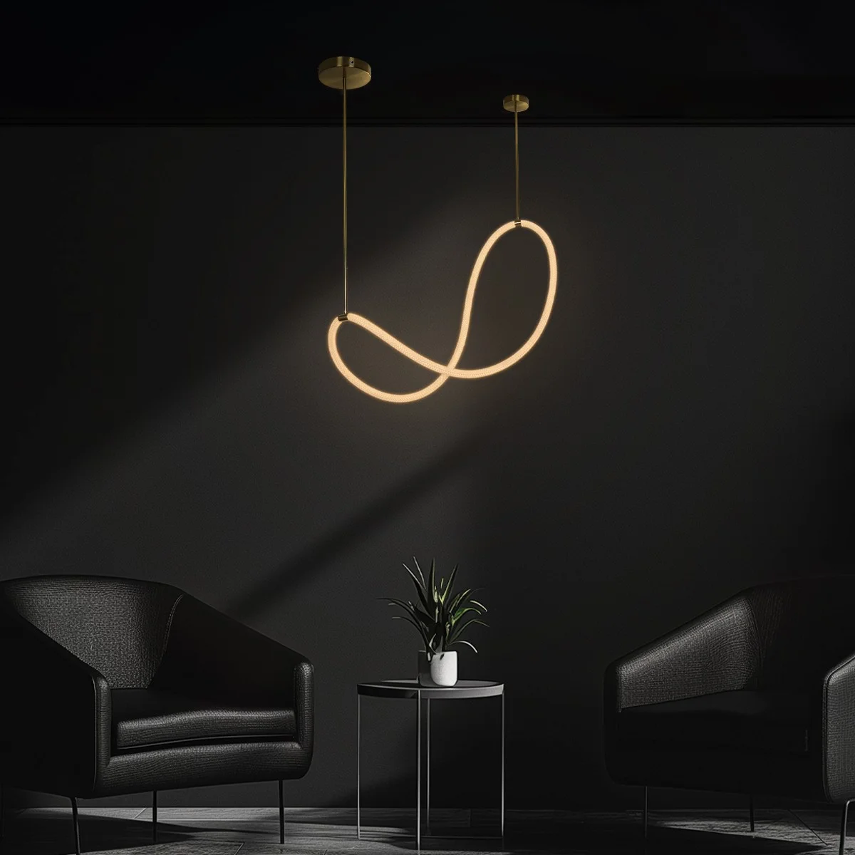 Φωτογραφία προϊόντος: Globostar kelvo® GLOW KLV-101-0156 Κρεμαστό Φωτιστικό Οροφής LED 34W 3400lm 360° AC 220-240V IP20 Ρυθμιζόμενο Λευκό CCT με Χειριστήριο από 2700K έως 6000K Dimmable - Lumileds SMD Chip - Χρυσ