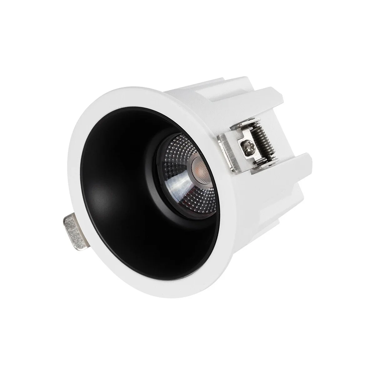 Φωτογραφία προϊόντος: GLOBOSTAR® DUSTY 60341 Χωνευτό Downlight Σποτ LED 12W 1320lm 45° AC 220-240V Αδιάβροχο IP65 Θερμό Λευκό 2700K - Bridgelux COB Chip & TÜV SÜD Driver - Λευκό & Μαύρο Ματ - Μ8.5 x Π8.