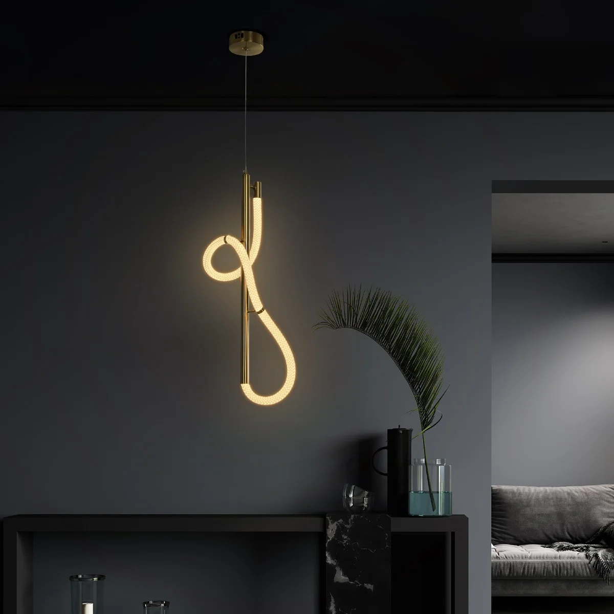 Φωτογραφία προϊόντος: Globostar kelvo® GLOW KLV-101-0160 Κρεμαστό Φωτιστικό Οροφής LED 24W 2400lm 360° AC 220-240V IP20 Ρυθμιζόμενο Λευκό CCT με On/Off 2700K/4500K/6000K - Lumileds SMD Chip - Χρυσό Πλατίνα - Μ30