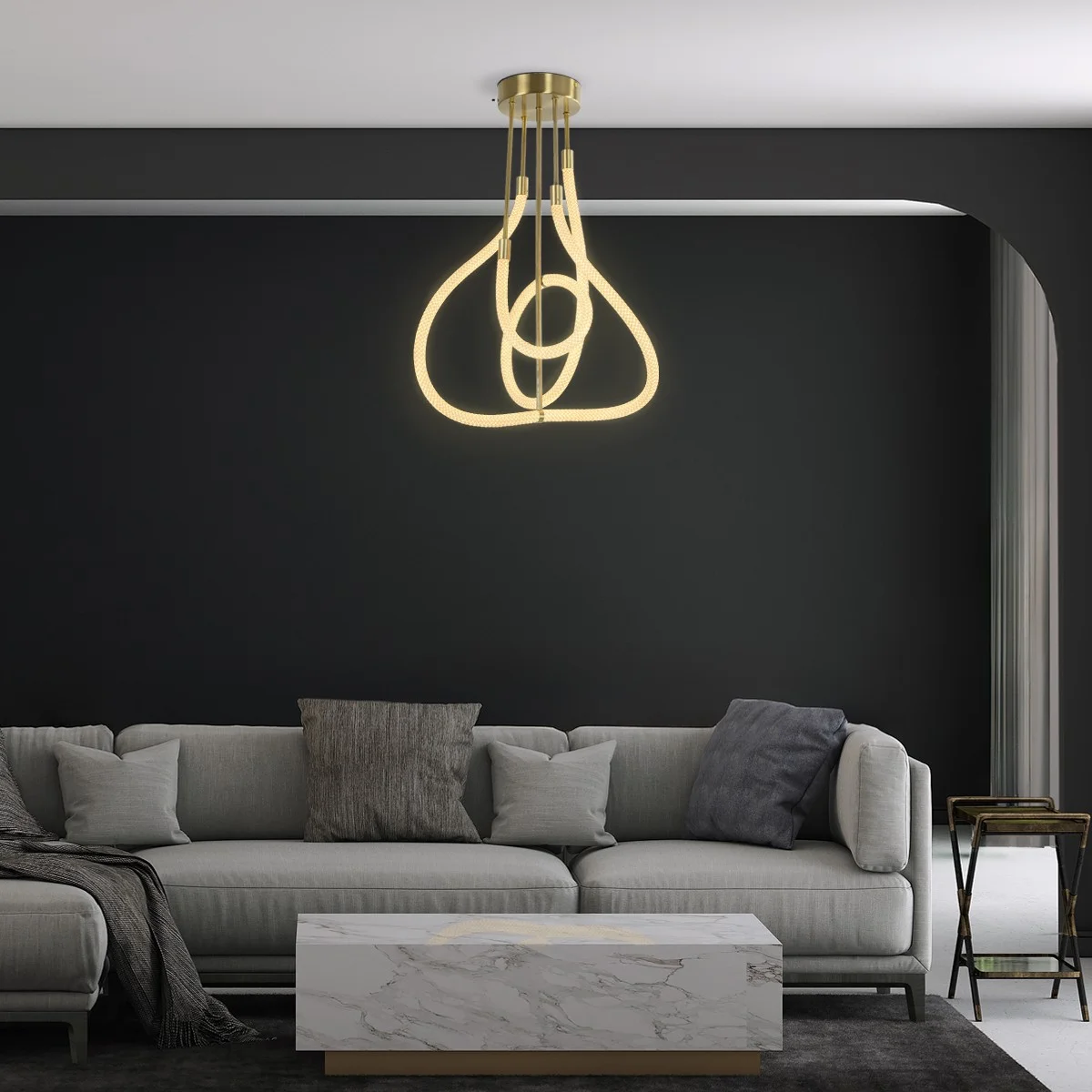 Φωτογραφία προϊόντος: Globostar kelvo® GLOW KLV-101-0152 Φωτιστικό Οροφής LED 40W 4000lm 360° AC 220-240V IP20 Ρυθμιζόμενο Λευκό CCT με Χειριστήριο από 2700K έως 6000K Dimmable - Lumileds SMD Chip - Χρυσό Πλατίνα