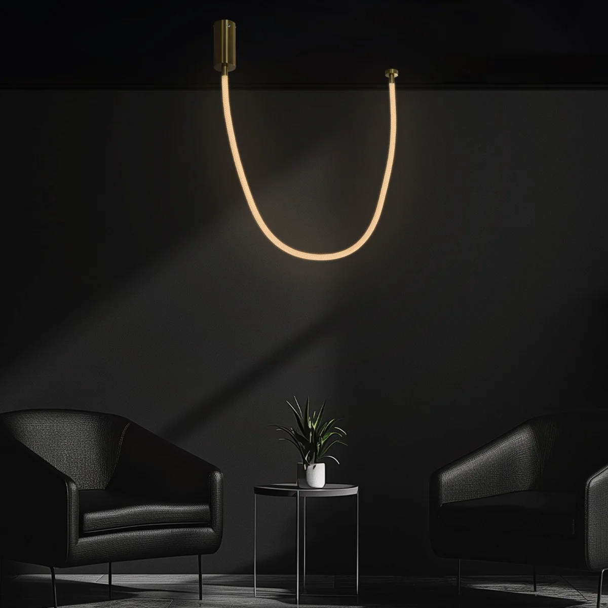 Φωτογραφία προϊόντος: Globostar kelvo® GLOW KLV-101-0155 Κρεμαστό Φωτιστικό Οροφής LED 27W 2700lm 360° AC 220-240V IP20 Ρυθμιζόμενο Λευκό CCT με Χειριστήριο από 2700K έως 6000K Dimmable - Lumileds SMD Chip - Χρυσ