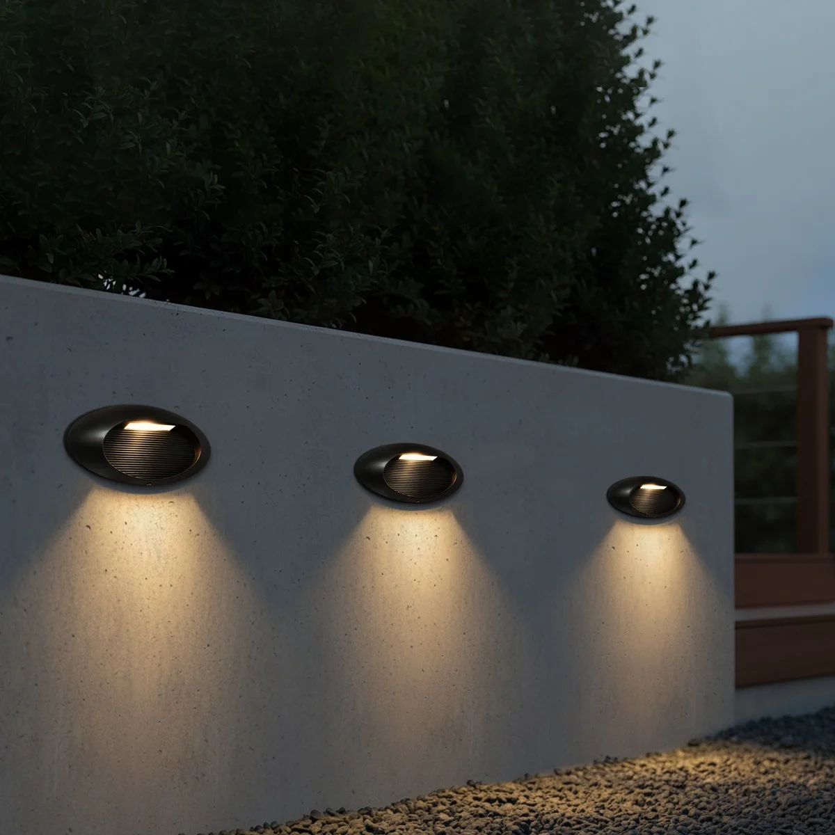 Φωτογραφία προϊόντος: Globostar kelvo® STEPART KLV-101-0098 Φωτιστικό Σκαλοπατιού / Διαδρόμου LED 3W 375lm 45° AC 220-240V Αδιάβροχο IP65 Θερμό Λευκό 2700K - Lumileds SMD Chip & TÜV SÜD Driver - Μαύρο Ματ - Μ26 x