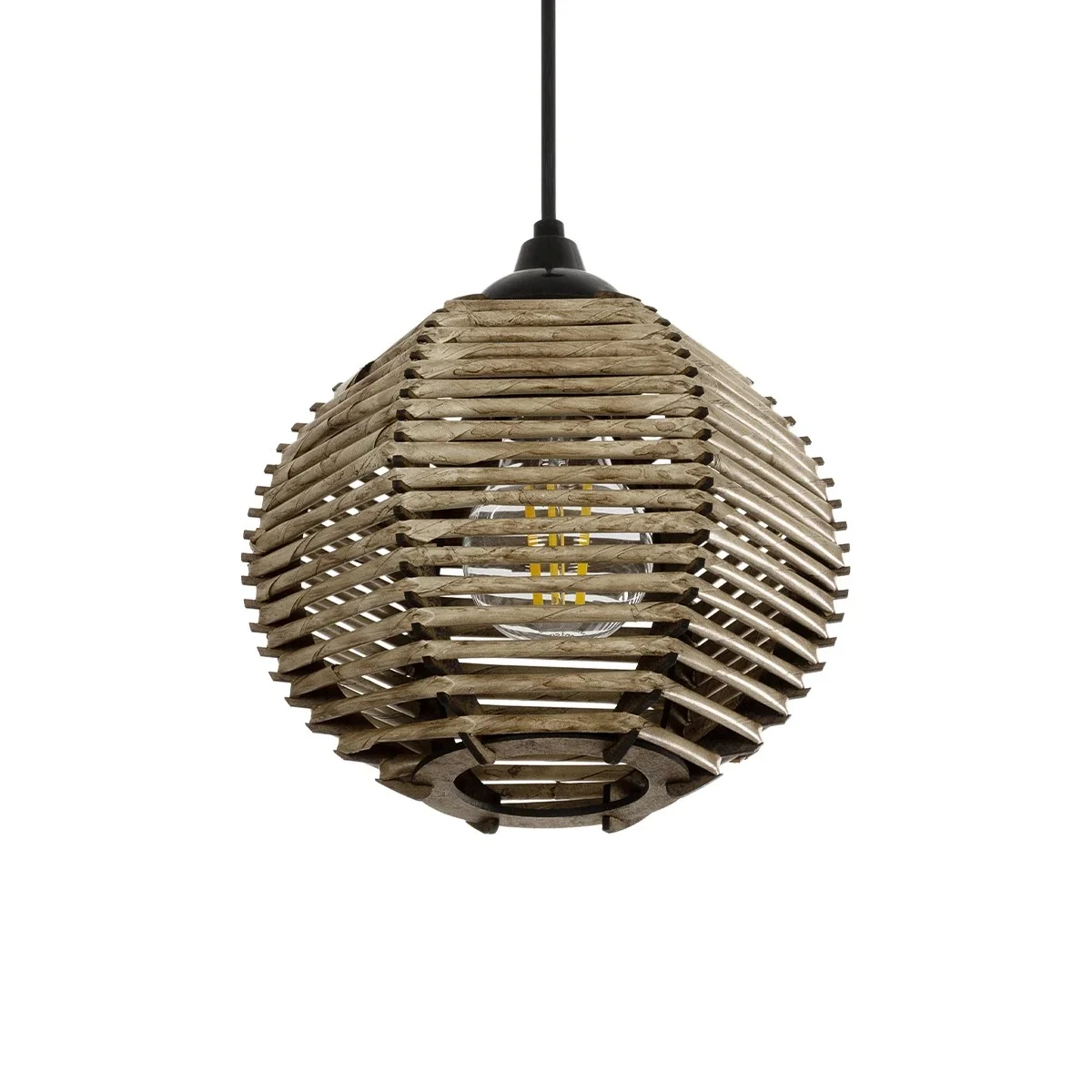 Φωτογραφία προϊόντος: GLOBOSTAR® JUTTI 205-0041 Boho Κρεμαστό Φωτιστικό Οροφής με Ντουί 1 x E27 AC 220-240V IP20 - Μπεζ - M20 x Π20 x Υ18cm
