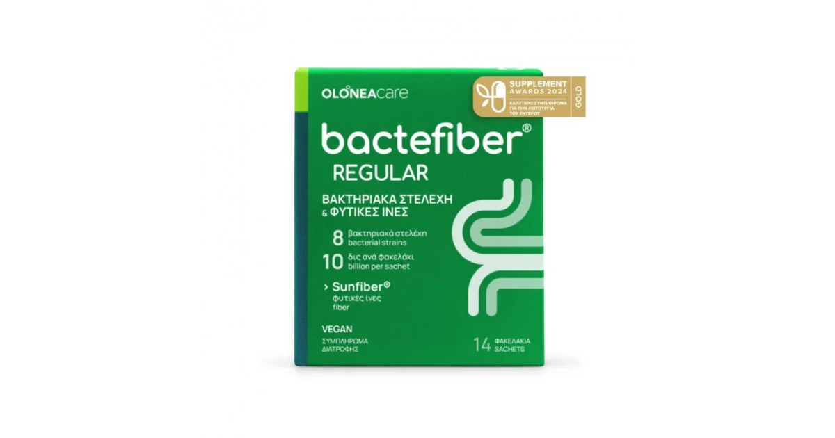 Φωτογραφία προϊόντος: Olonea Bactefiber Regular Φυτικές Ίνες για Ανακούφιση από τη Δυσκοιλιότητα 14 sachets x 5 g