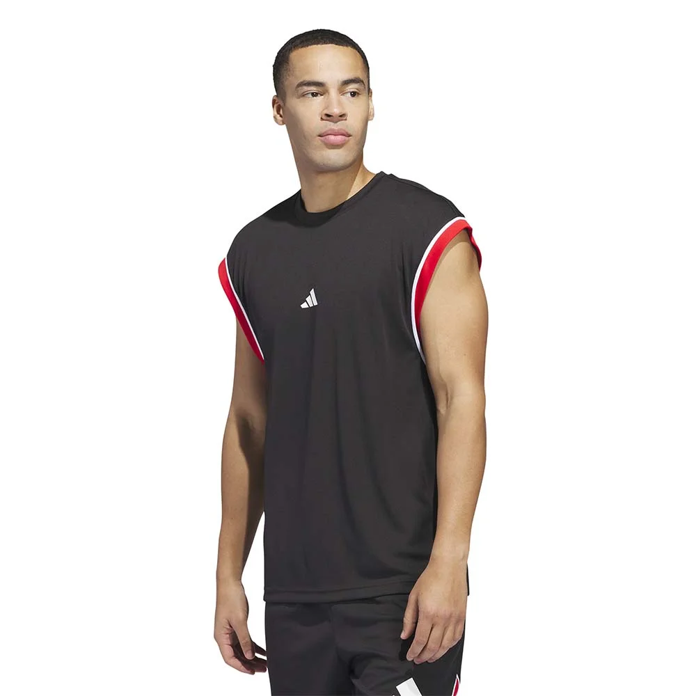 Φωτογραφία προϊόντος: adidas Performance ADIDAS BASKETBALL ALL-WORLD SLEEVELESS TANK TOP ΜΑΥΡΟ