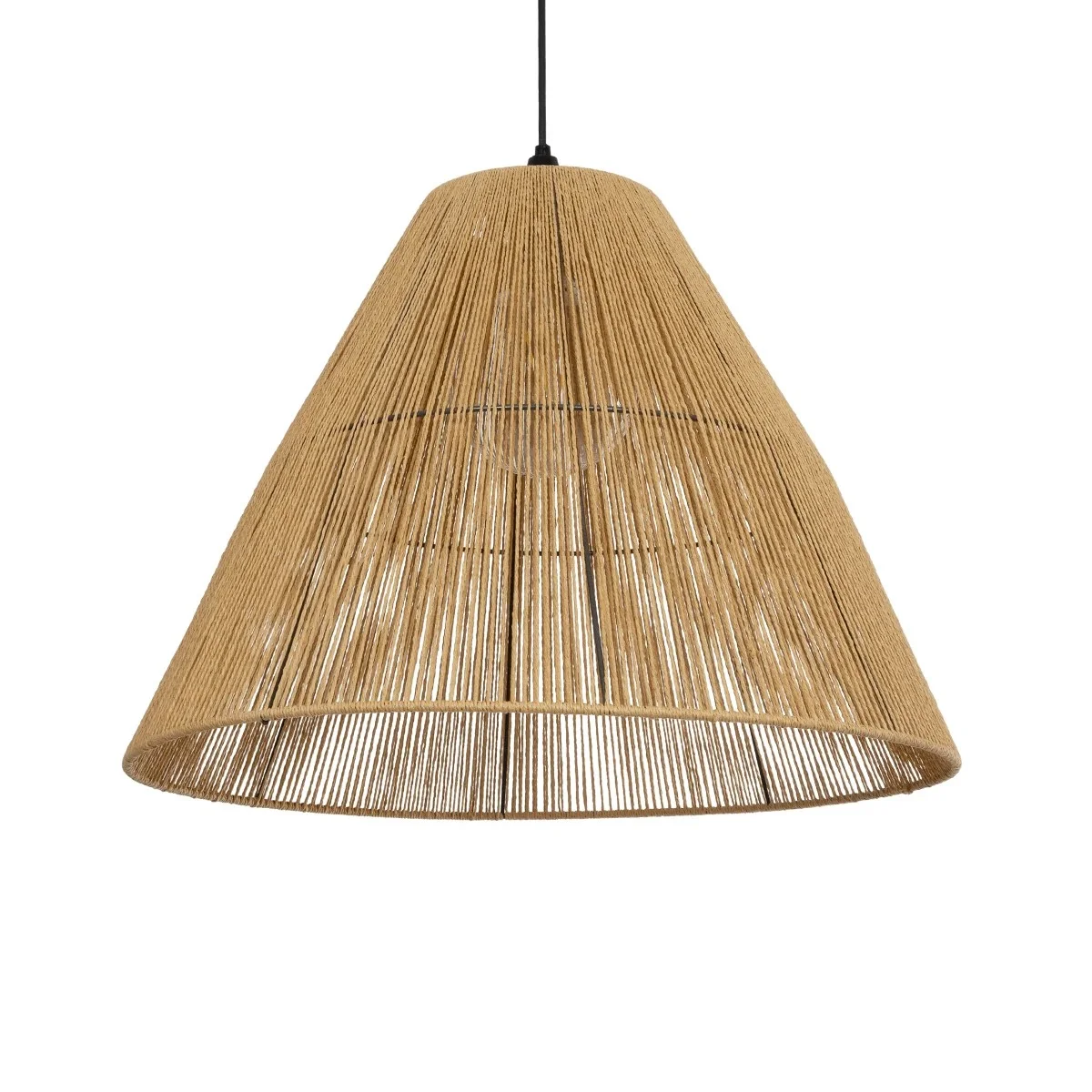 Φωτογραφία προϊόντος: GLOBOSTAR® HUTT 205-0018 Boho Κρεμαστό Φωτιστικό Οροφής με Ντουί 1 x E27 AC 220-240V IP20 - Μπεζ - M50 x Π50 x Υ40cm