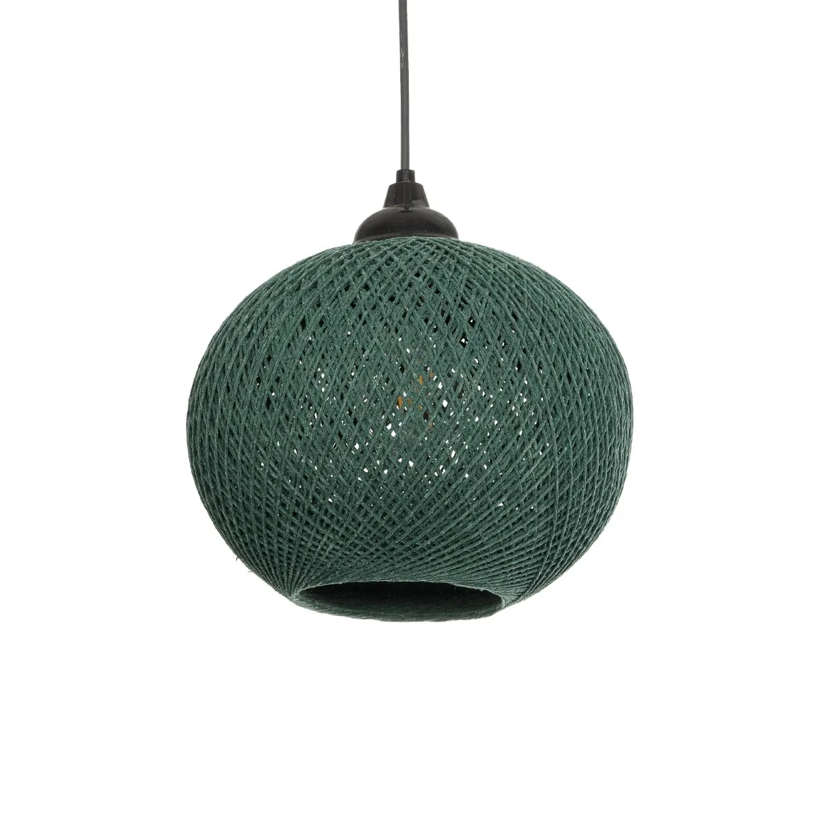 Φωτογραφία προϊόντος: GLOBOSTAR® SOLEI 205-0015 Boho Κρεμαστό Φωτιστικό Οροφής με Ντουί 1 x E27 AC 220-240V IP20 - Πράσινο - M20 x Π20 x Υ25cm