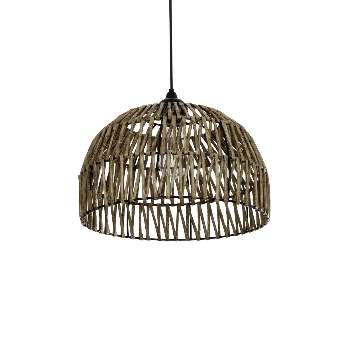 Φωτογραφία προϊόντος: GLOBOSTAR® ARANCIA 205-0047 Boho Κρεμαστό Φωτιστικό Οροφής με Ντουί 1 x E27 AC 220-240V IP20 - Μπεζ - M35 x Π35 x Υ26cm