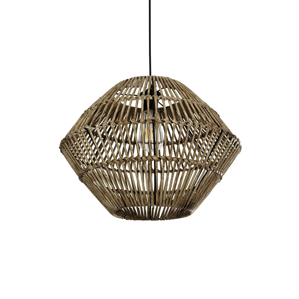 Φωτογραφία προϊόντος: GLOBOSTAR® ARANCIA 205-0048 Boho Κρεμαστό Φωτιστικό Οροφής με Ντουί 1 x E27 AC 220-240V IP20 - Μπεζ - M46 x Π46 x Υ35cm