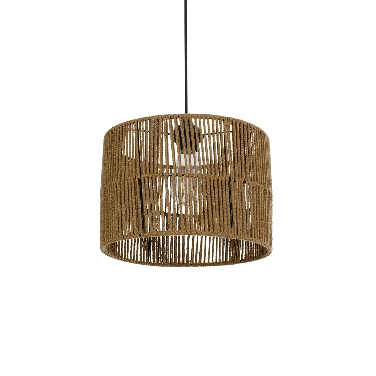 Φωτογραφία προϊόντος: GLOBOSTAR® SAFA 205-0085 Boho Κρεμαστό Φωτιστικό Οροφής με Ντουί 1 x E27 AC 220-240V IP20 - Μπεζ - M30 x Π30 x Υ26cm