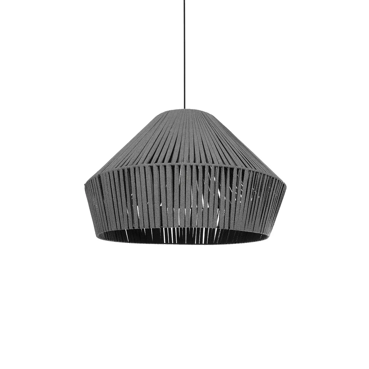 Φωτογραφία προϊόντος: GLOBOSTAR® NUI 205-0066 Boho Κρεμαστό Φωτιστικό Οροφής με Ντουί 1 x E27 AC 220-240V IP20 - Γκρι - M60 x Π60 x Υ41cm