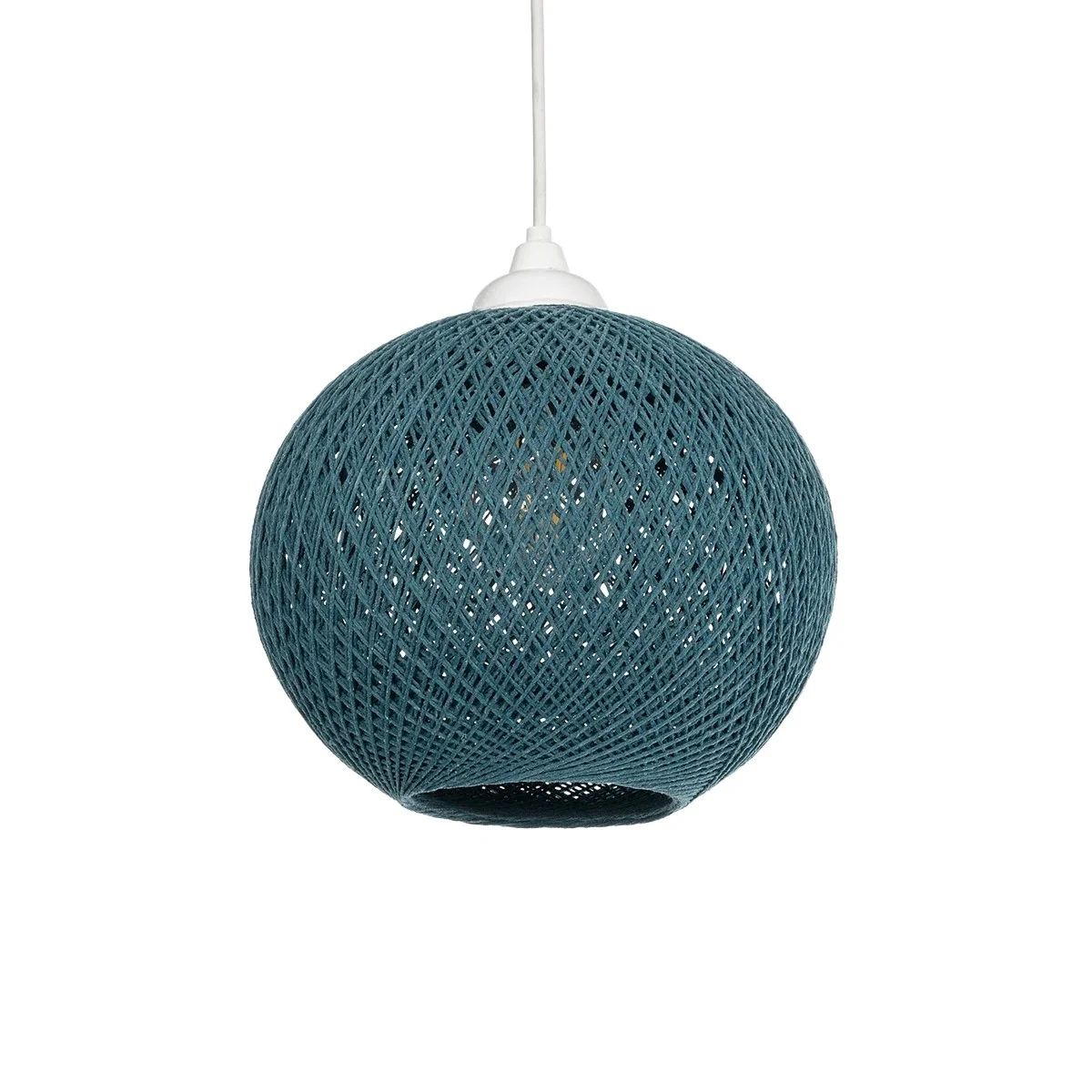 Φωτογραφία προϊόντος: GLOBOSTAR® SOLEI 205-0012 Boho Κρεμαστό Φωτιστικό Οροφής με Ντουί 1 x E27 AC 220-240V IP20 - Τιρκουάζ - M20 x Π20 x Υ25cm