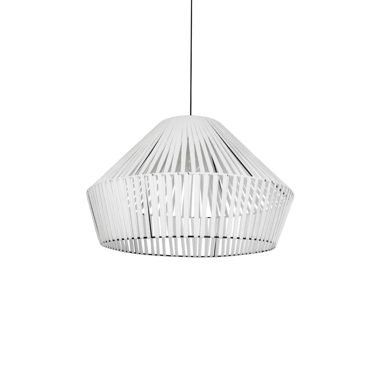 Φωτογραφία προϊόντος: GLOBOSTAR® NUI 205-0064 Boho Κρεμαστό Φωτιστικό Οροφής με Ντουί 1 x E27 AC 220-240V IP20 - Λευκό - M60 x Π60 x Υ41cm