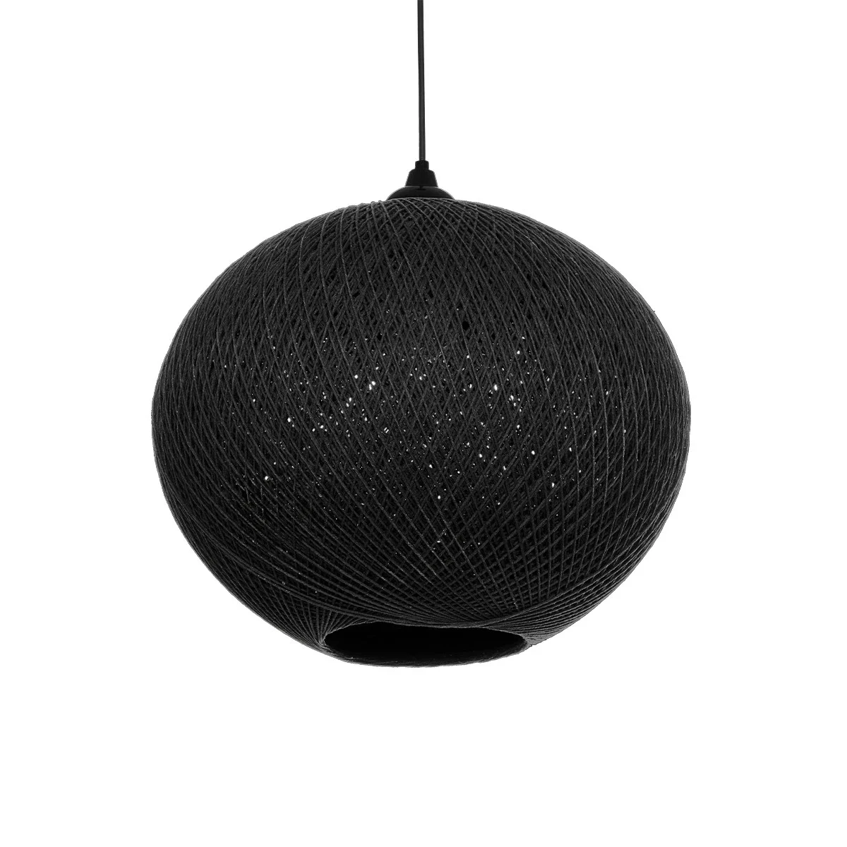 Φωτογραφία προϊόντος: GLOBOSTAR® SOLEI 205-0004 Boho Κρεμαστό Φωτιστικό Οροφής με Ντουί 1 x E27 AC 220-240V IP20 - Μαύρο - M40 x Π40 x Υ36cm