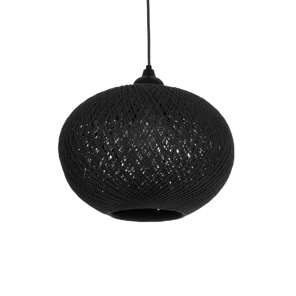 Φωτογραφία προϊόντος: GLOBOSTAR® SOLEI 205-0005 Boho Κρεμαστό Φωτιστικό Οροφής με Ντουί 1 x E27 AC 220-240V IP20 - Μαύρο - M30 x Π30 x Υ35cm