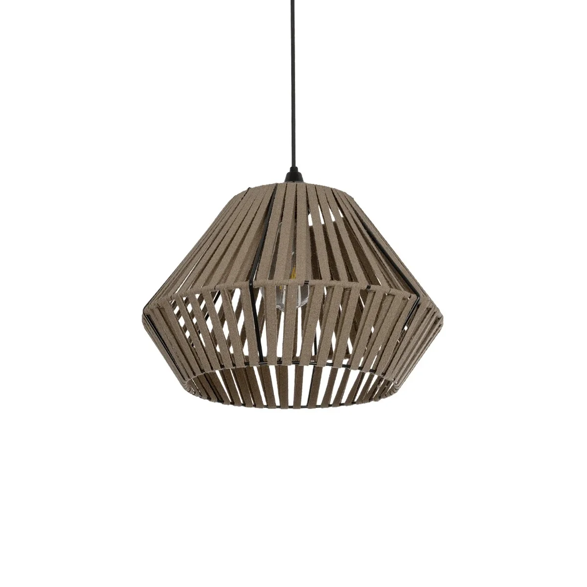 Φωτογραφία προϊόντος: GLOBOSTAR® NUI 205-0067 Boho Κρεμαστό Φωτιστικό Οροφής με Ντουί 1 x E27 AC 220-240V IP20 - Μπεζ - M36 x Π36 x Υ27cm