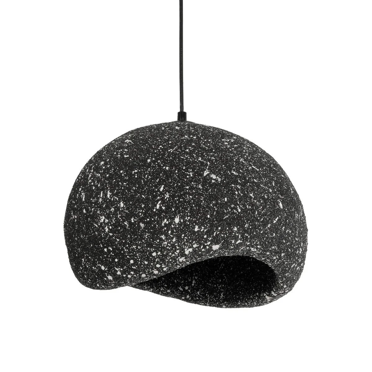Φωτογραφία προϊόντος: GLOBOSTAR® STONE 204-0194 Μοντέρνο Κρεμαστό Φωτιστικό Οροφής με Ντουί 1 x E27 AC 220-240V IP20 - Μαύρο - Μ35 x Π31 x Υ26cm
