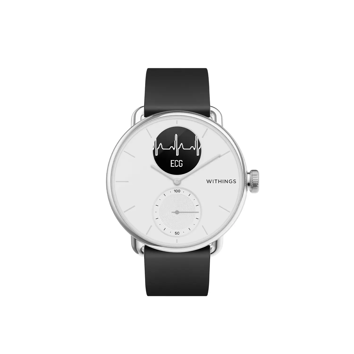 Φωτογραφία προϊόντος: WITHINGS Scanwatch 38mm με Ηλεκτροκαρδιογράφημα, Καρδιακό Παλμό + Οξύμετρο White