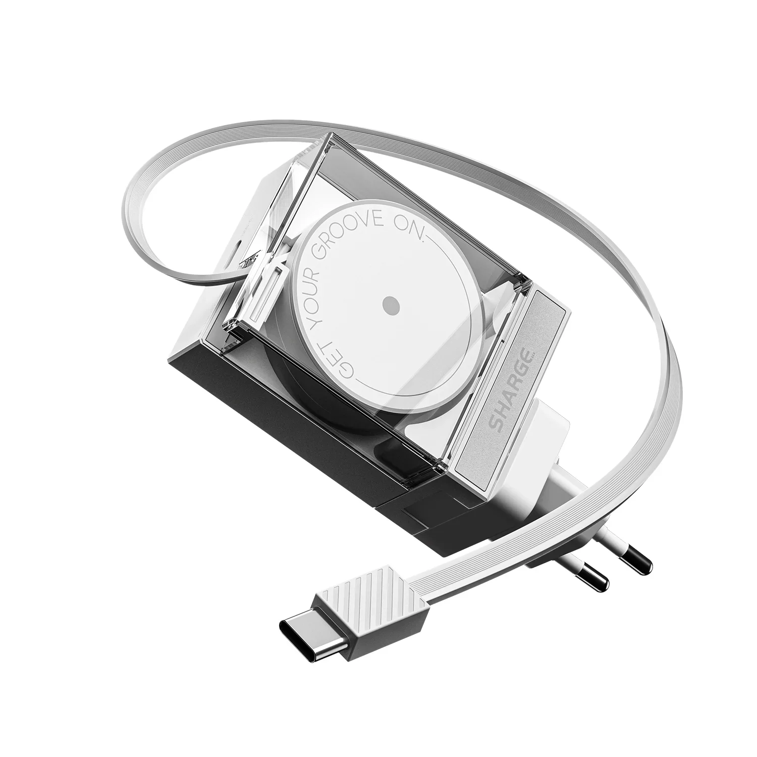 Φωτογραφία προϊόντος: Sharge Retractable 65 Ανασυρόμενο Καλώδιο Φόρτισης White