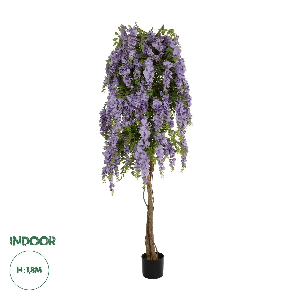 Φωτογραφία προϊόντος: GloboStar® Artificial Garden WISTERIA PURPLE 20682 Τεχνητό Διακοσμητικό Δέντρο Μωβ Βιστερία Μ60 x Π60 x Υ180cm