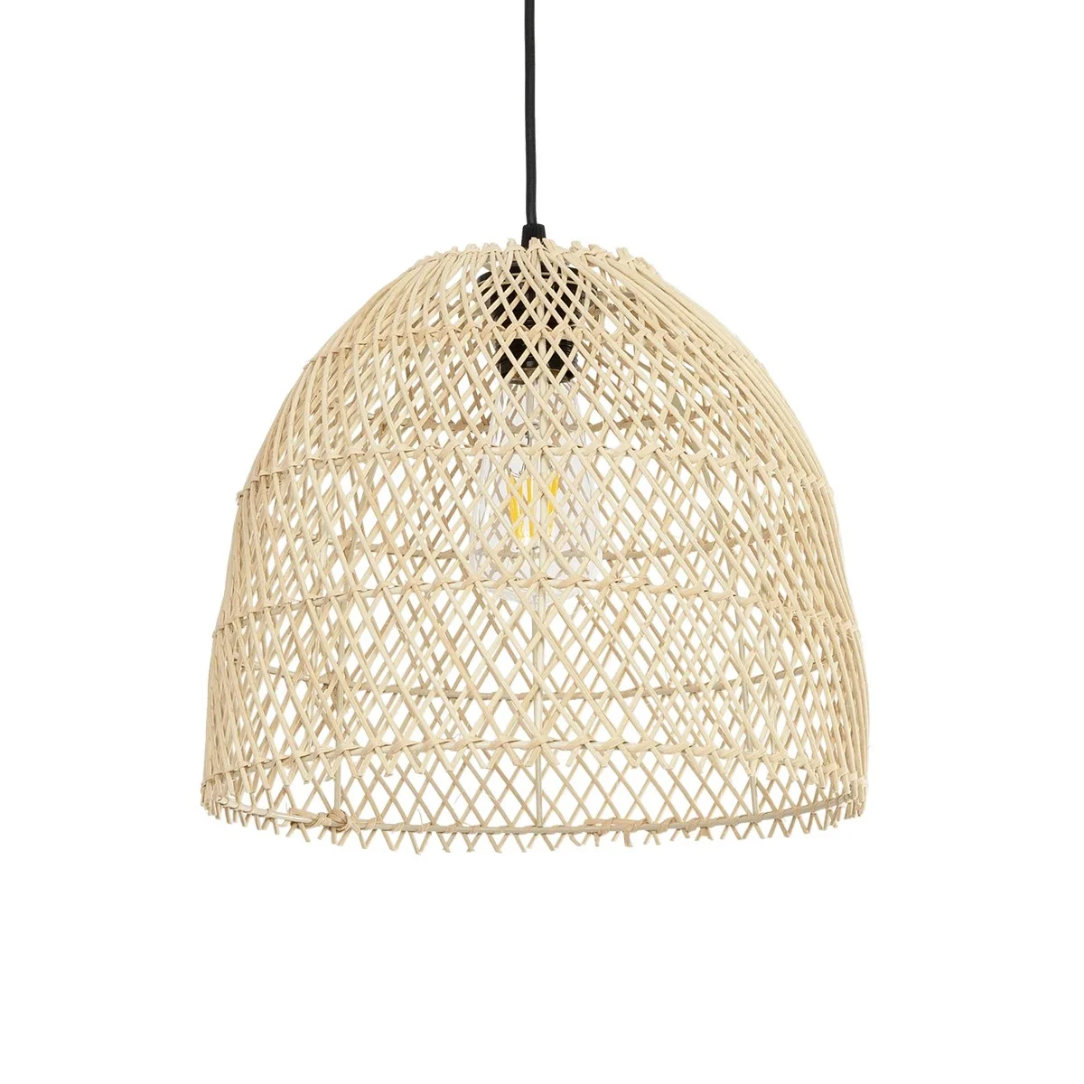 Φωτογραφία προϊόντος: GLOBOSTAR® CESTINO 204-0178 Boho Κρεμαστό Φωτιστικό Οροφής Μονόφωτο 1 x E27 AC 220-240V IP20 Μπεζ - Μ30 x Π30 x Υ25cm