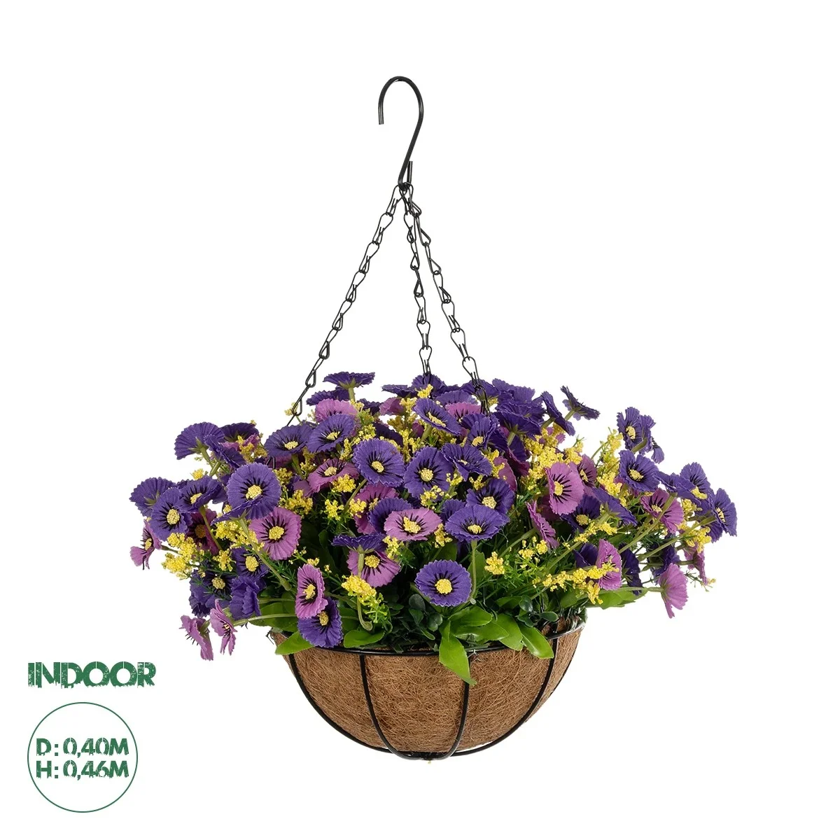 Φωτογραφία προϊόντος: GloboStar® Artificial Garden GERBERA HANGING PLANT 20637 Τεχνητό Κρεμαστό Διακοσμητικό Φυτό Ζέρμπερας Μ40 x Π40 x Y46cm
