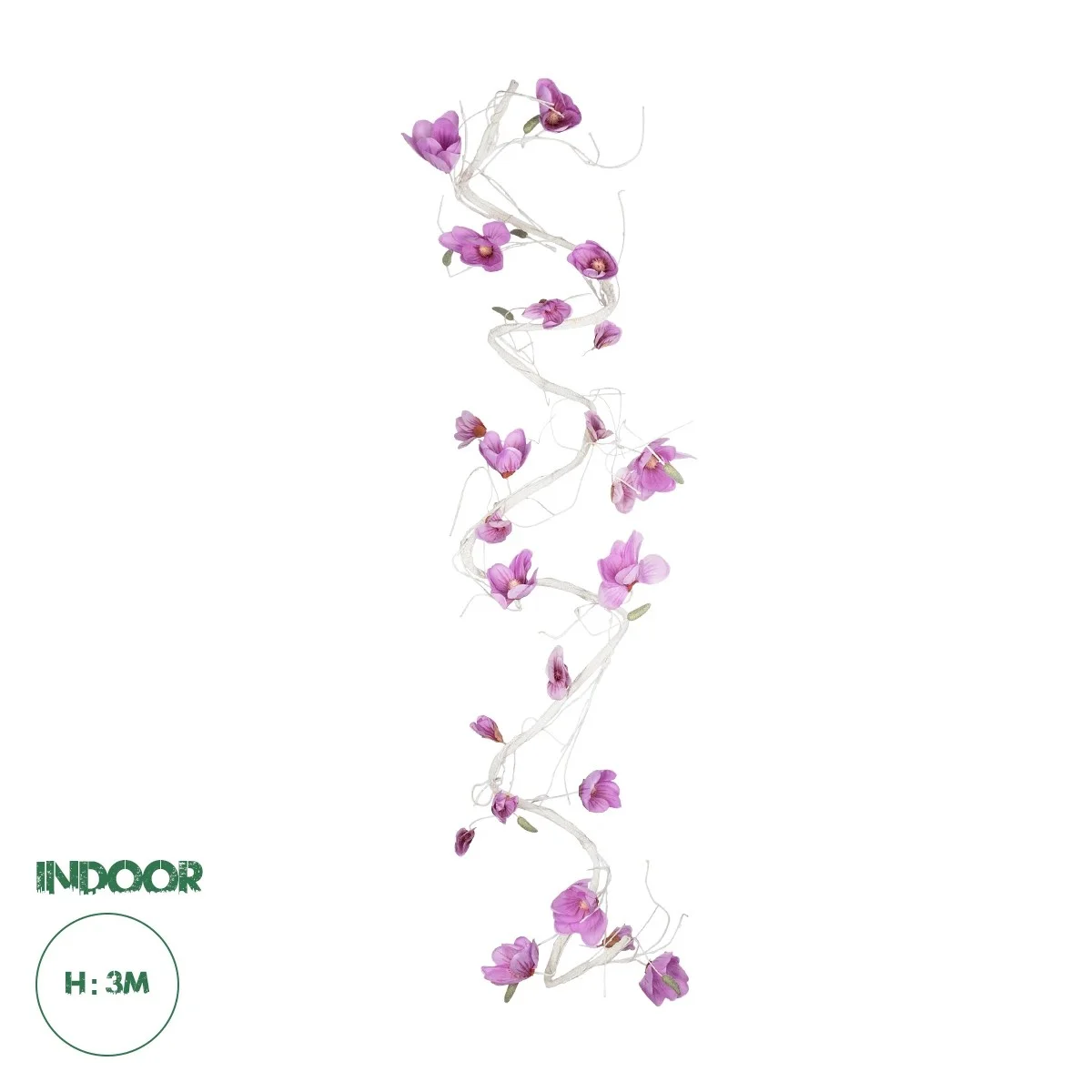 Φωτογραφία προϊόντος: GloboStar® Artificial Garden MAGNOLIA FLOWER VINE 21471 Τεχνητό Διακοσμητικό Φυτό Λευκή & Ροζ Μανόλια Μ20 x Π20 x Υ300cm