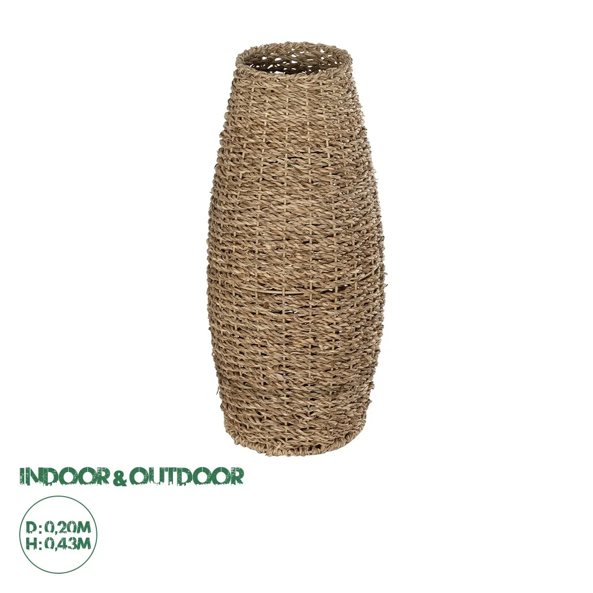 Φωτογραφία προϊόντος: GloboStar® Artificial Garden FRANCISCO 21240 Διακοσμητικό Πλεκτό Καλάθι - Κασπώ Γλάστρα - Flower Pot Μπεζ Μ20 x Π20 x Υ41cm