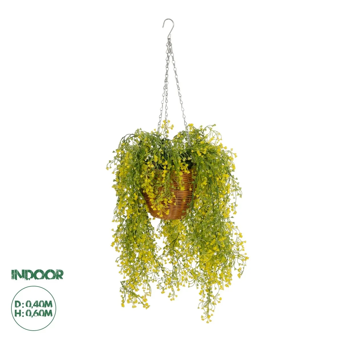 Φωτογραφία προϊόντος: GloboStar® Artificial Garden GOLDEN BELL WILLOW HANGING PLANT 20626 Τεχνητό Κρεμαστό Διακοσμητικό Φυτό Κίτρινη Ιτιά Μ40 x Π40 x Y60cm